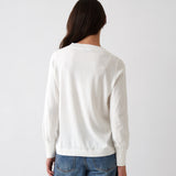 Cotton Cashmere Crew Jumper | Ivory-4