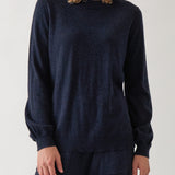 Cotton Cashmere Crew Jumper | Navy-1