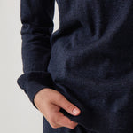 Cotton Cashmere Crew Jumper | Navy-2