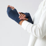 Cotton Cashmere Hand Warmers | Blue-2