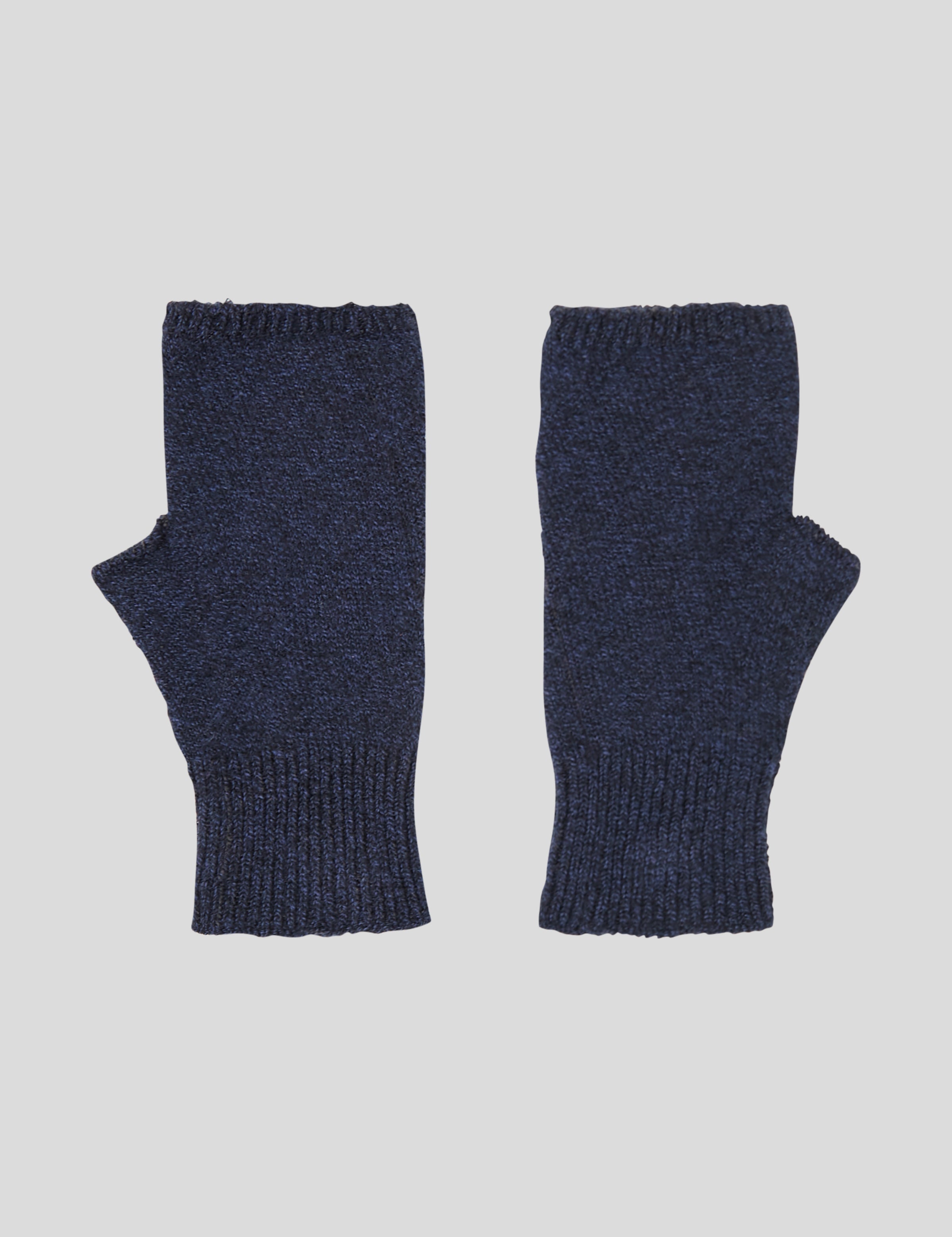 Cotton Cashmere Hand Warmers | Navy-1