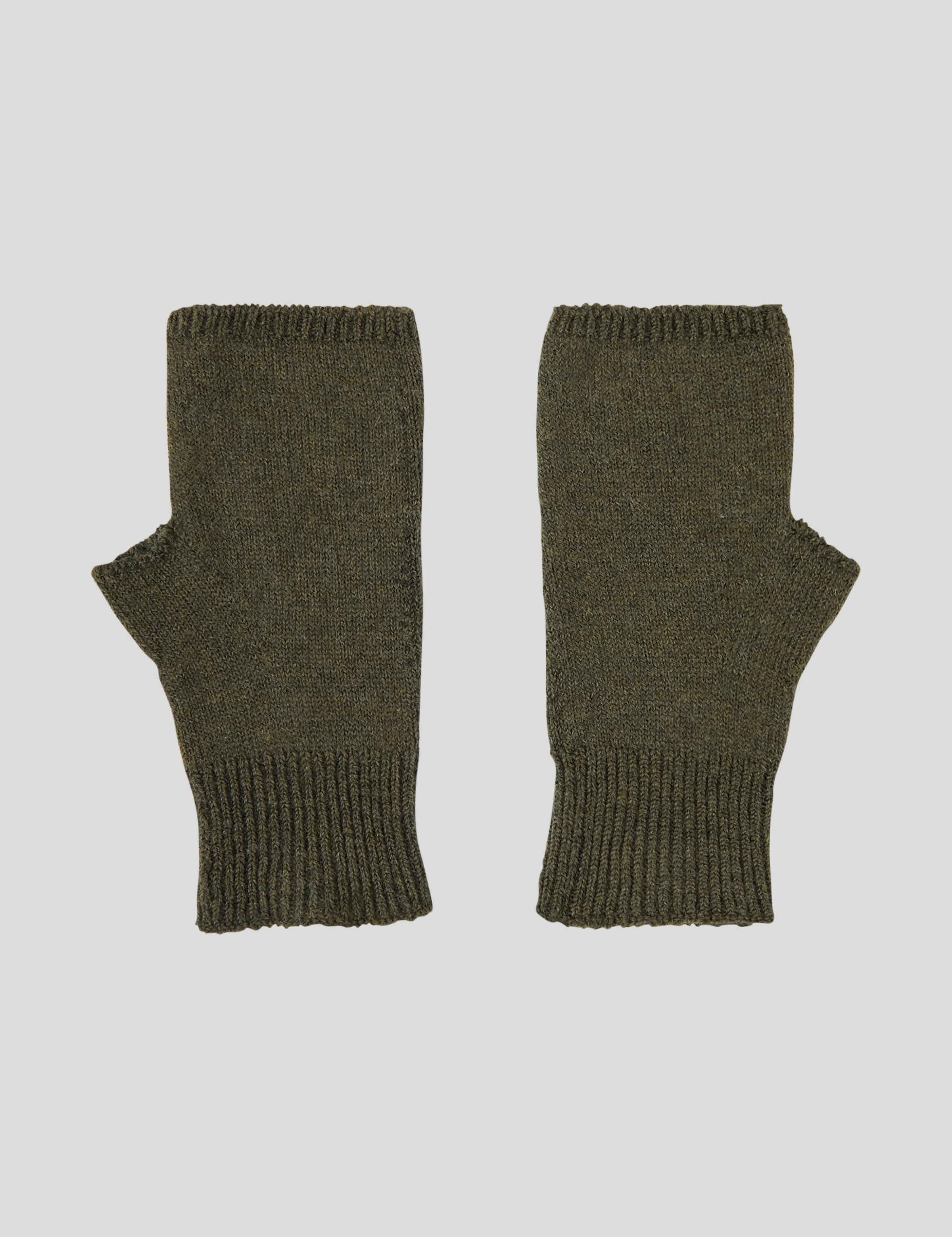 Cotton Cashmere Hand Warmers | Olive-1