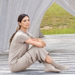 Cotton Cashmere Lounge Socks (1 Pair) | Natural-2