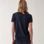 Cotton Cashmere Lounge Tee | Navy-4