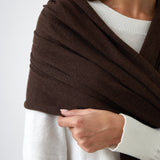 Cotton Cashmere Scarf | Cocoa-2
