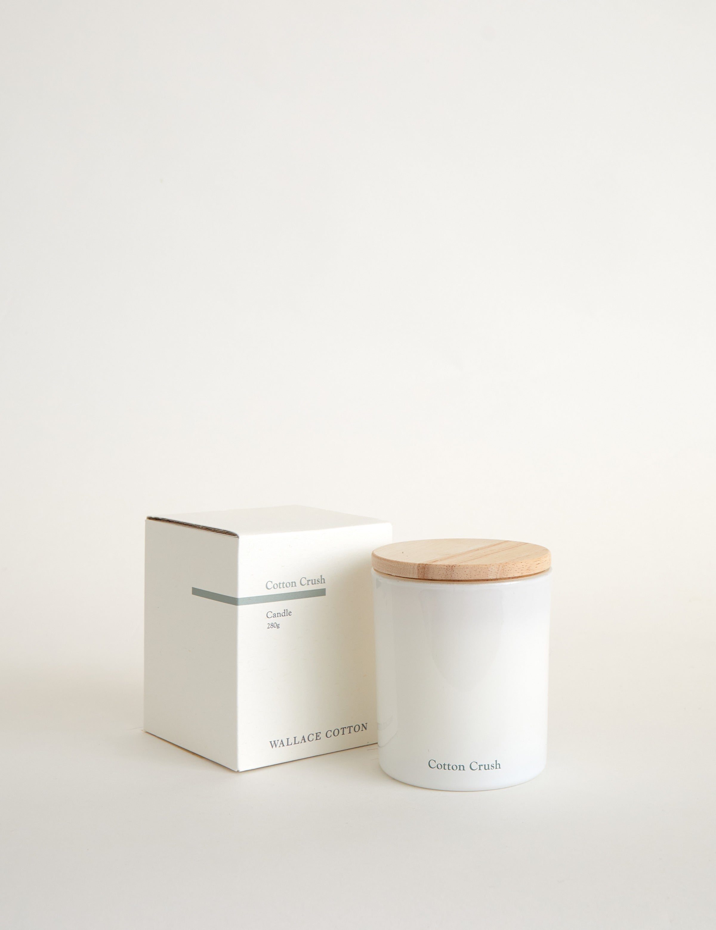 Cotton Crush Candle 280gm | White-1