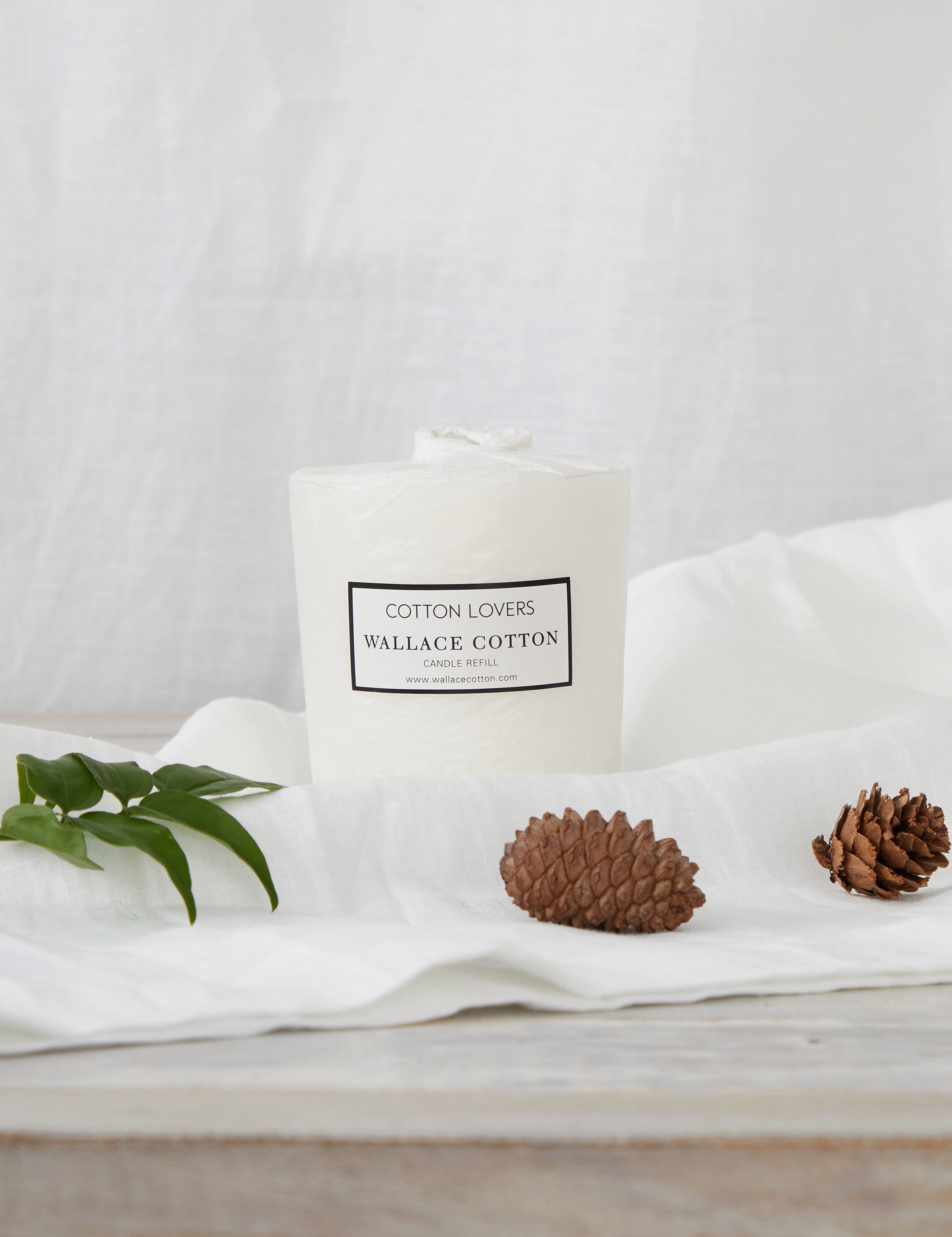 Cotton Lovers Candle Refill | White-1