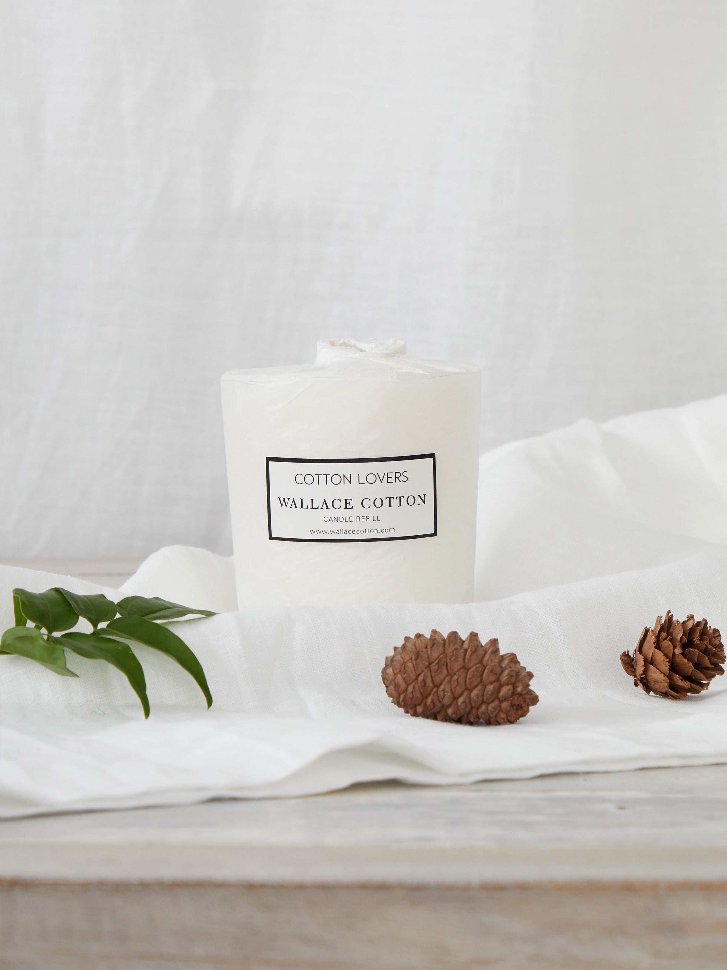 Cotton Lovers Candle Refill | White-1