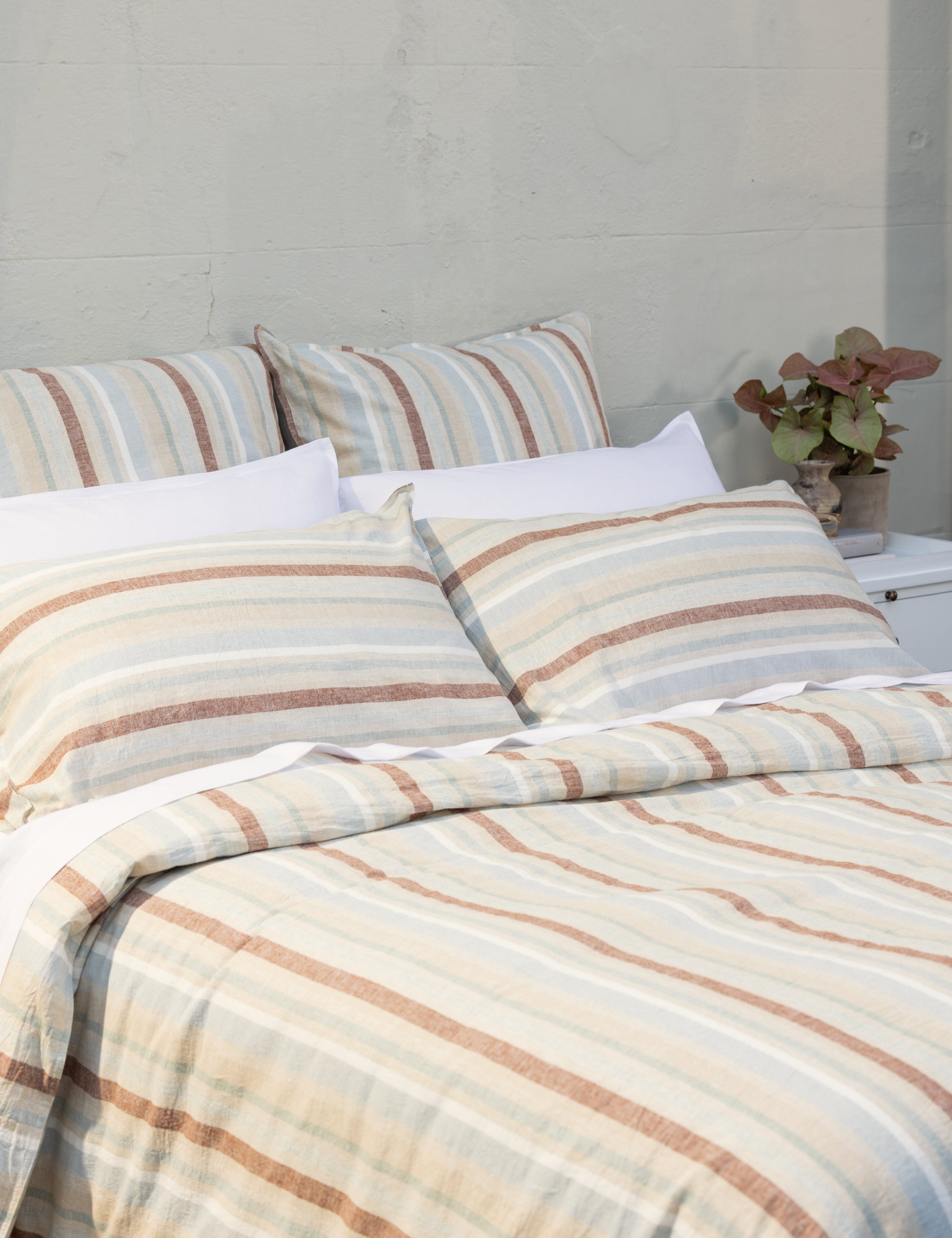 Cove European Pillowcase | MultiStrpe-2