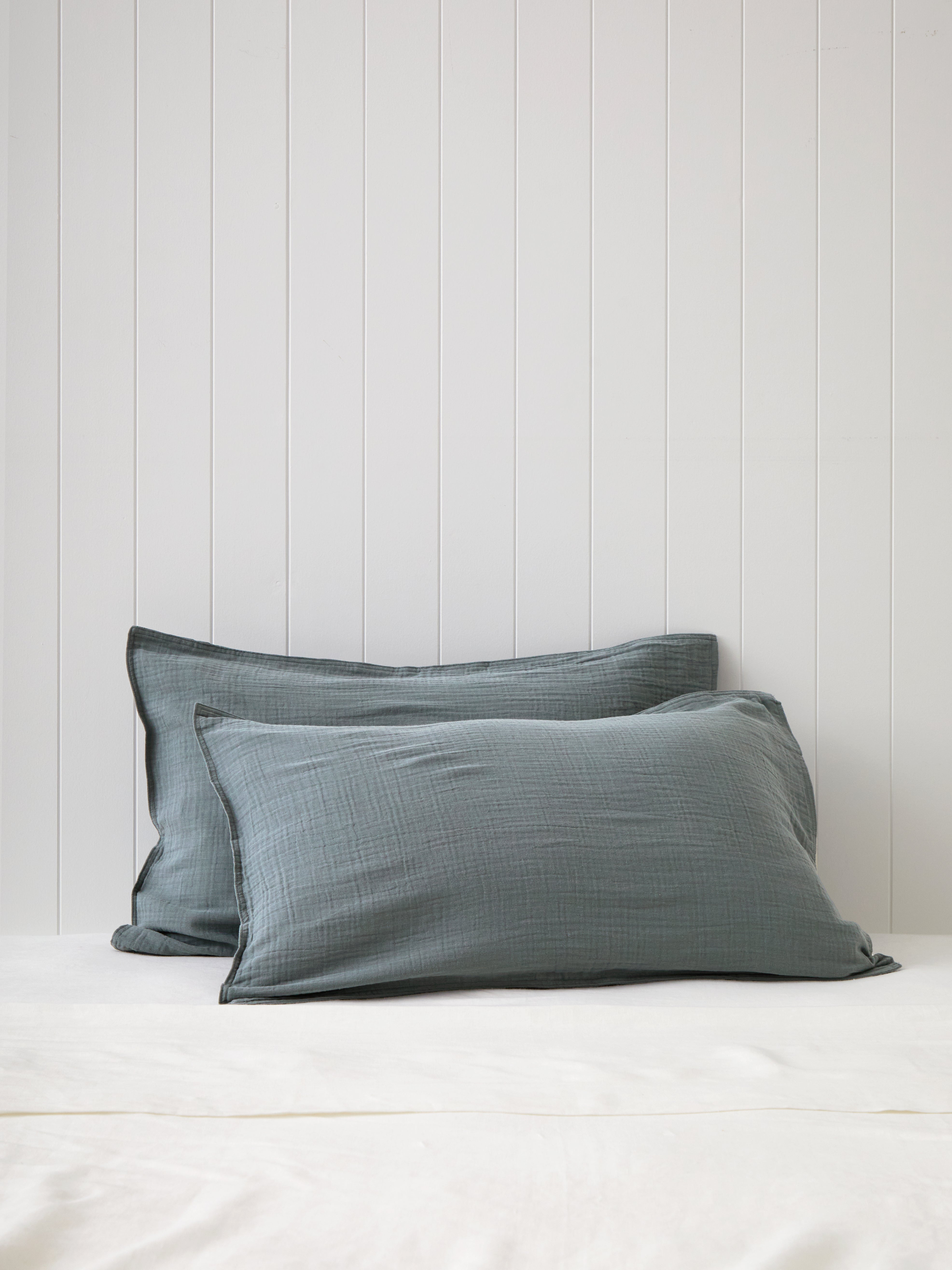 Deepwater Standard Pillowcase Set | Blue-1