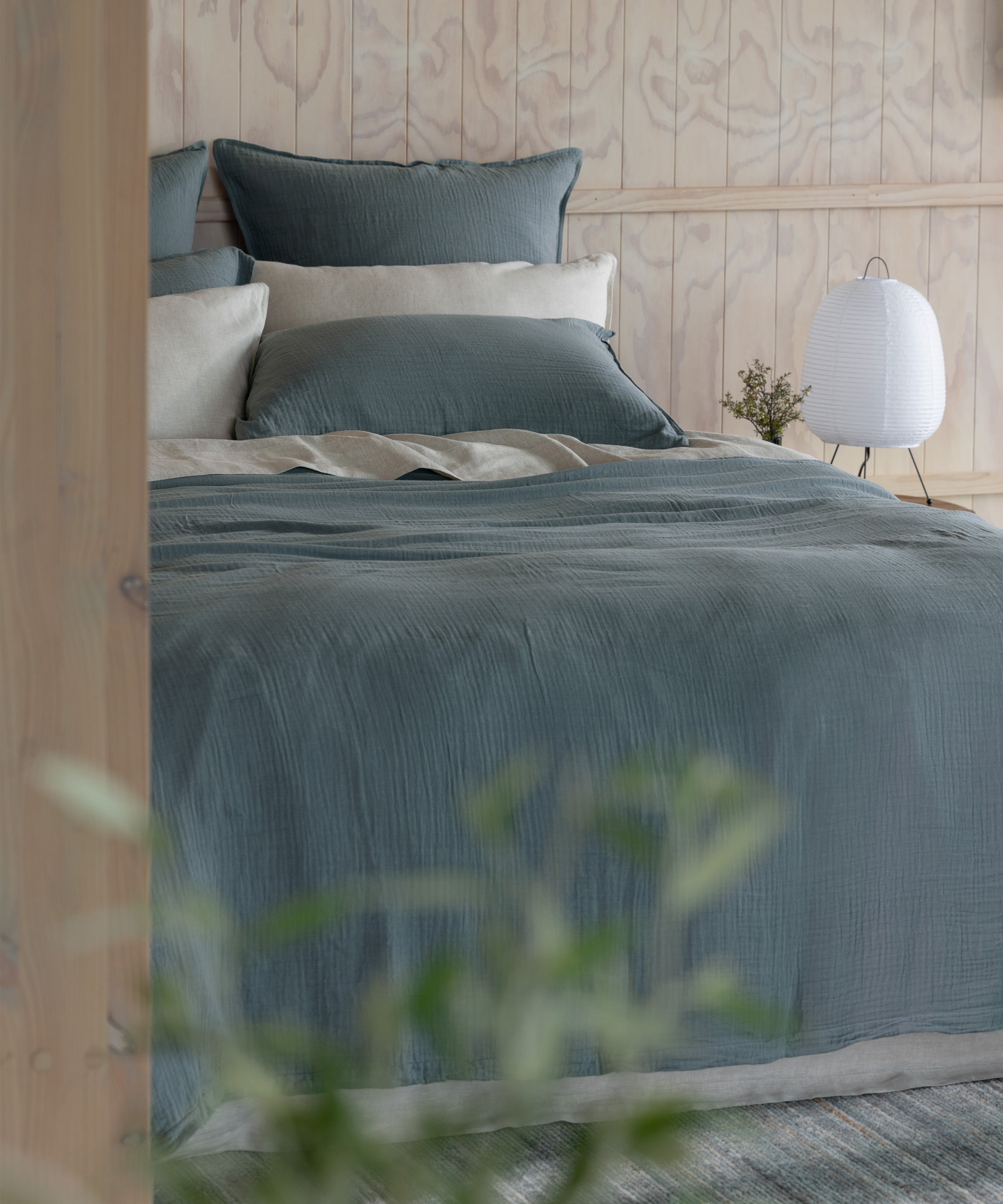 Deepwater Standard Pillowcase Set | Blue-2