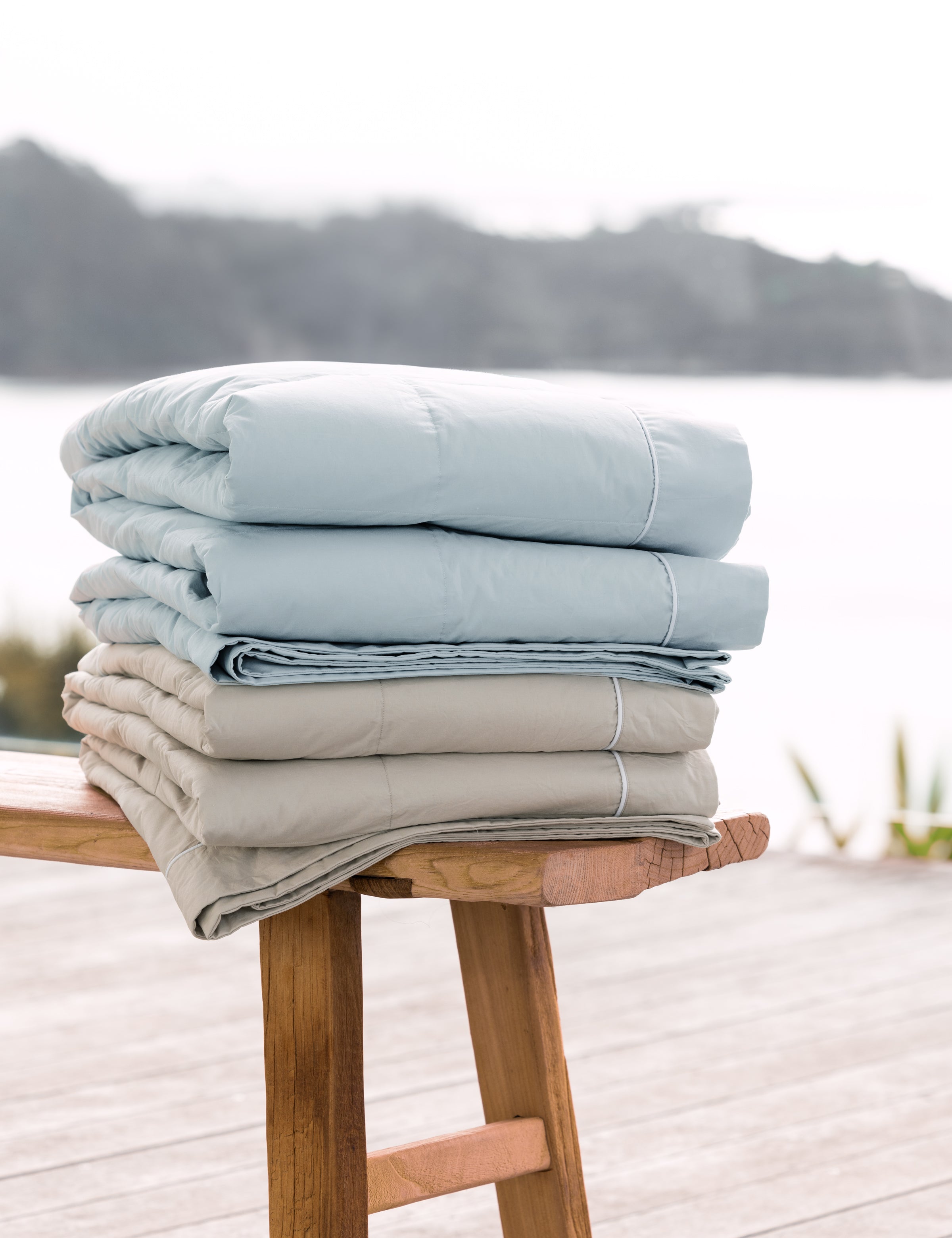 Drift Feather Blanket | Natural-2