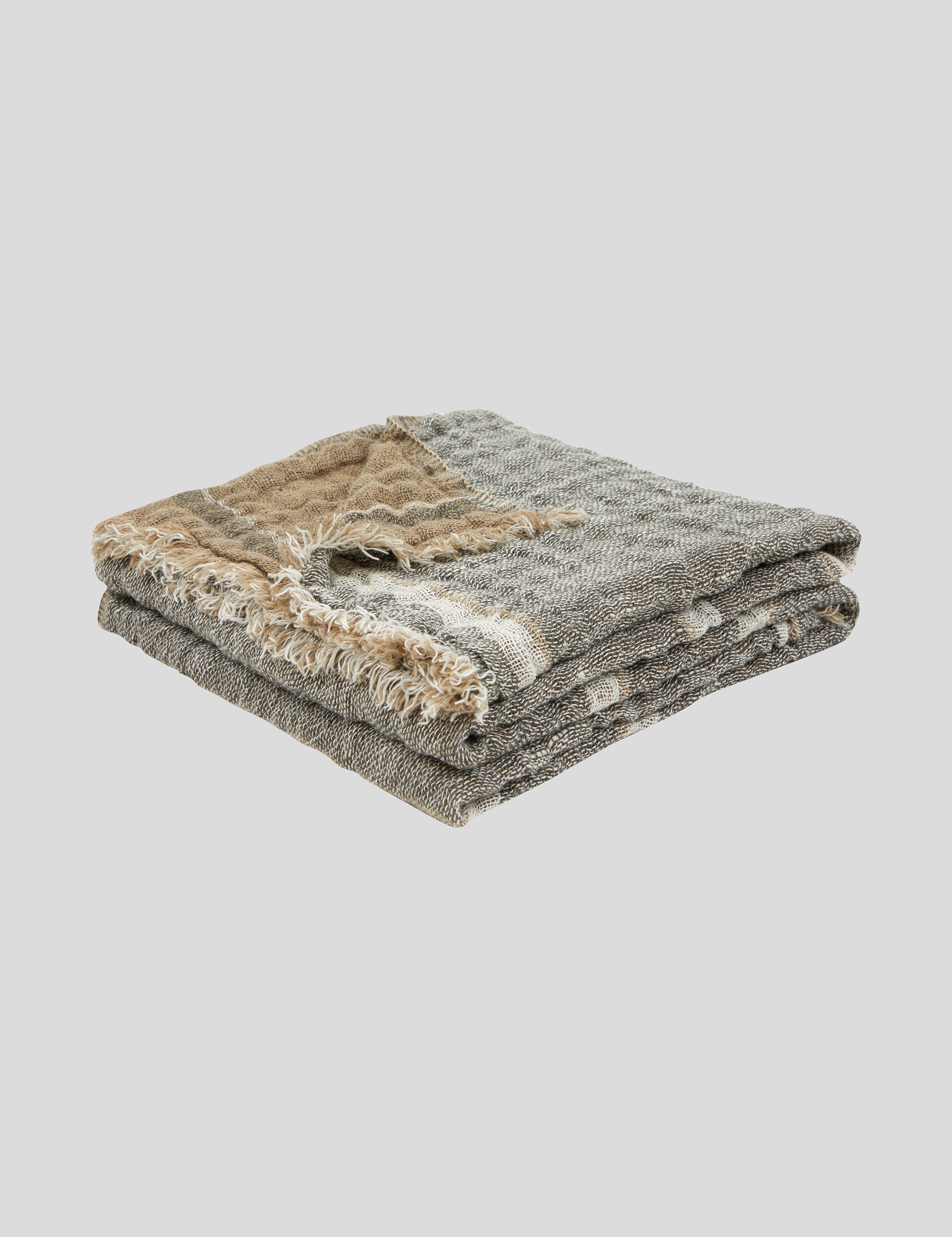 Element Linen Throw | Kale-1