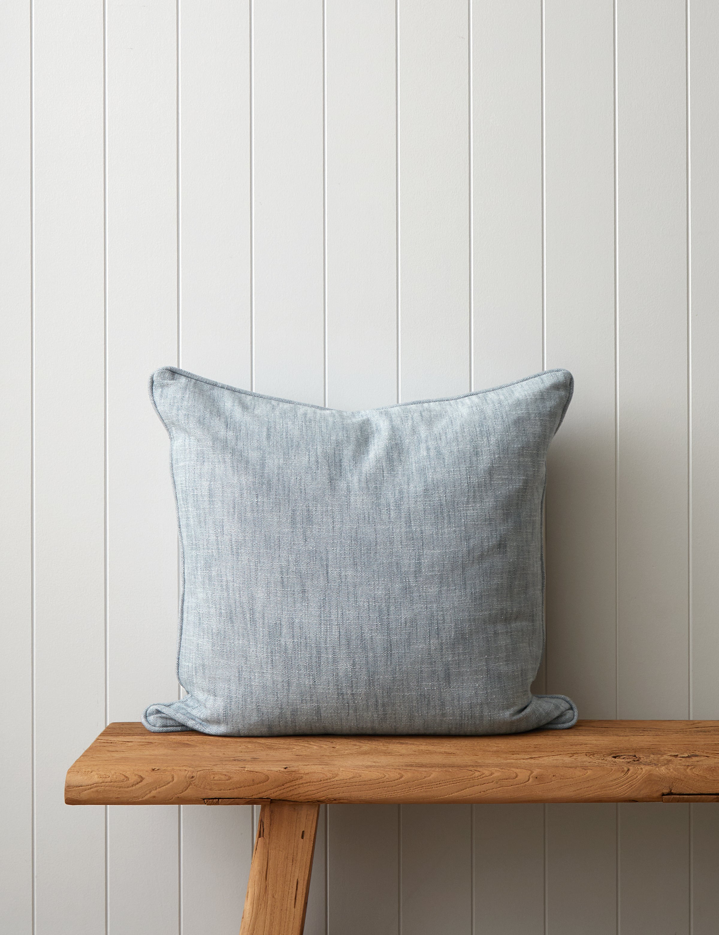 Elm Large Square Cushion Cover | Duckegg-1