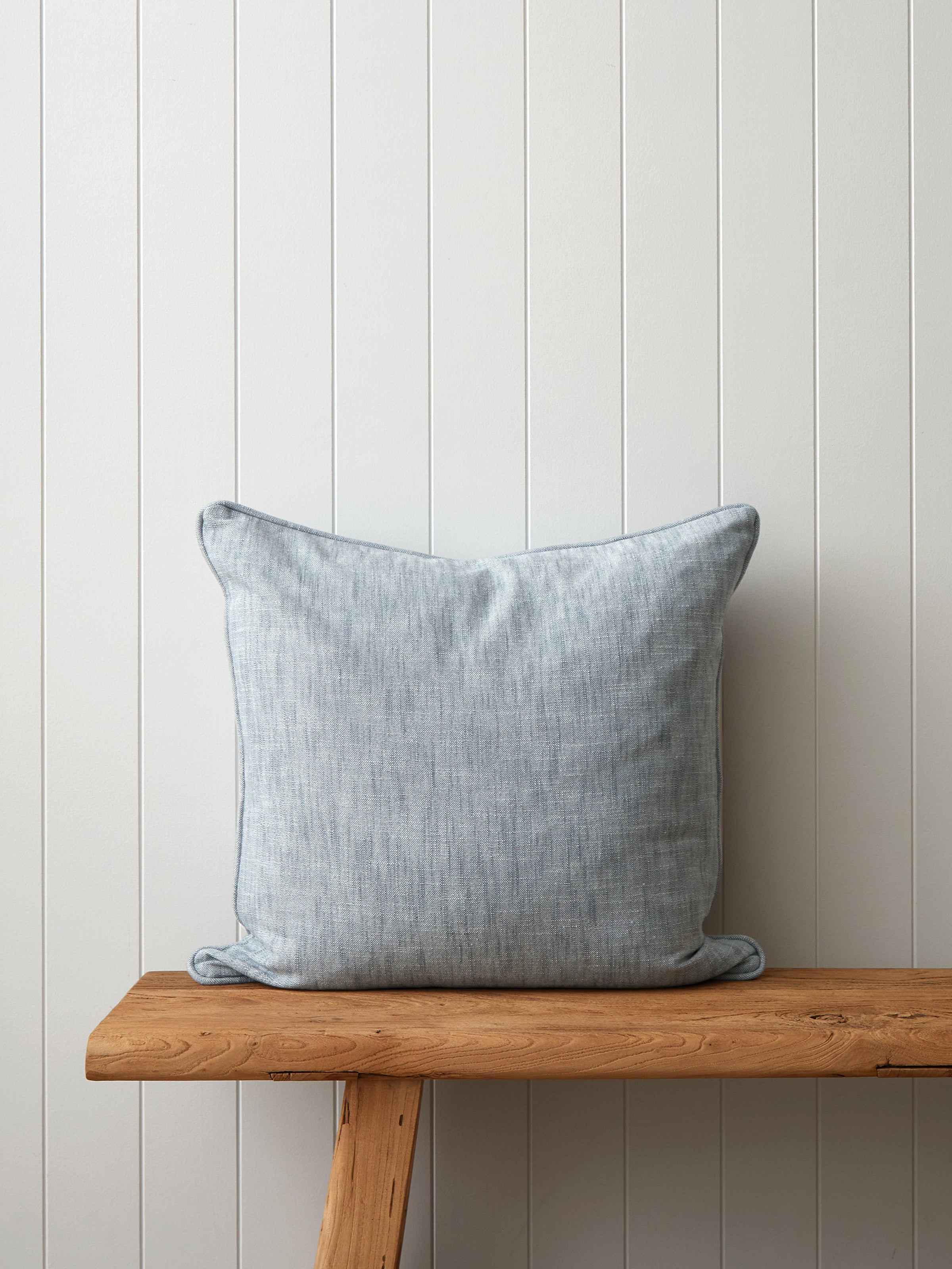 Elm Large Square Cushion Cover | Duckegg-1