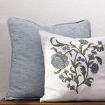 Elm Large Square Cushion Cover | Duckegg-2
