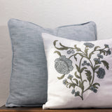 Elm Large Square Cushion Cover | Duckegg-2
