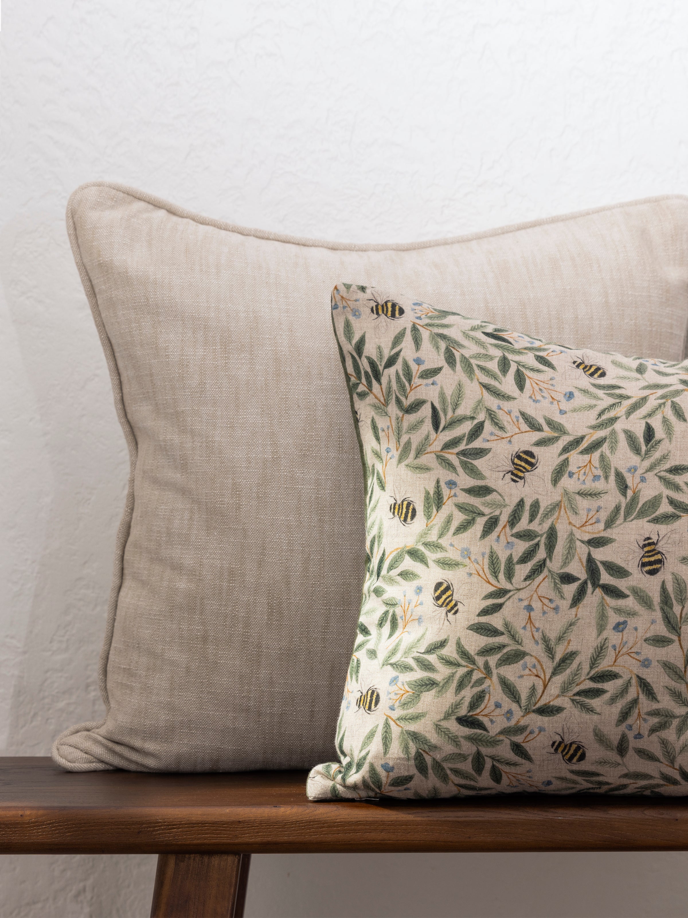 Elm Large Square Cushion Cover | Natural-2