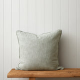 Elm Large Square Cushion Cover | Sage-1