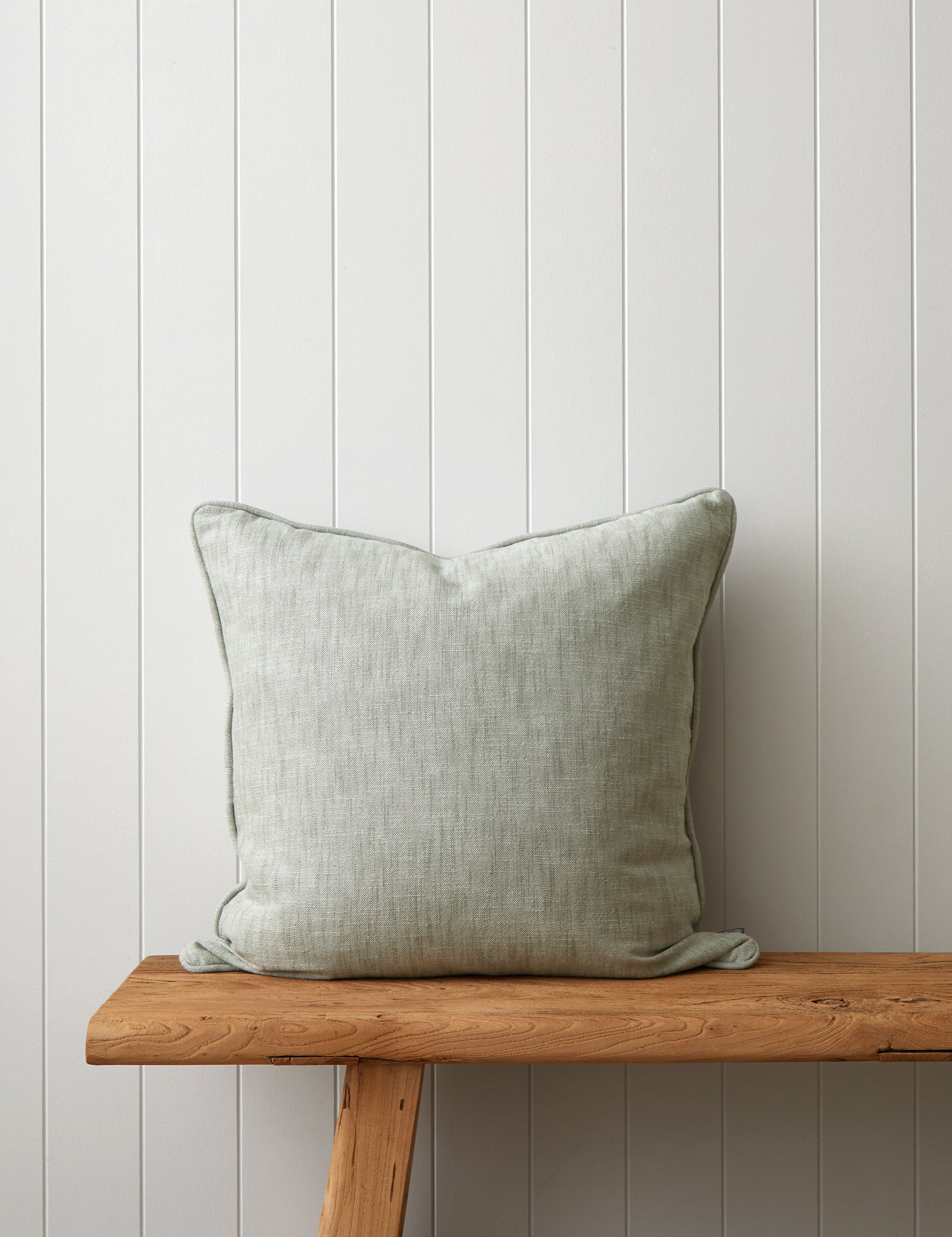 Elm Large Square Cushion Cover | Sage-1