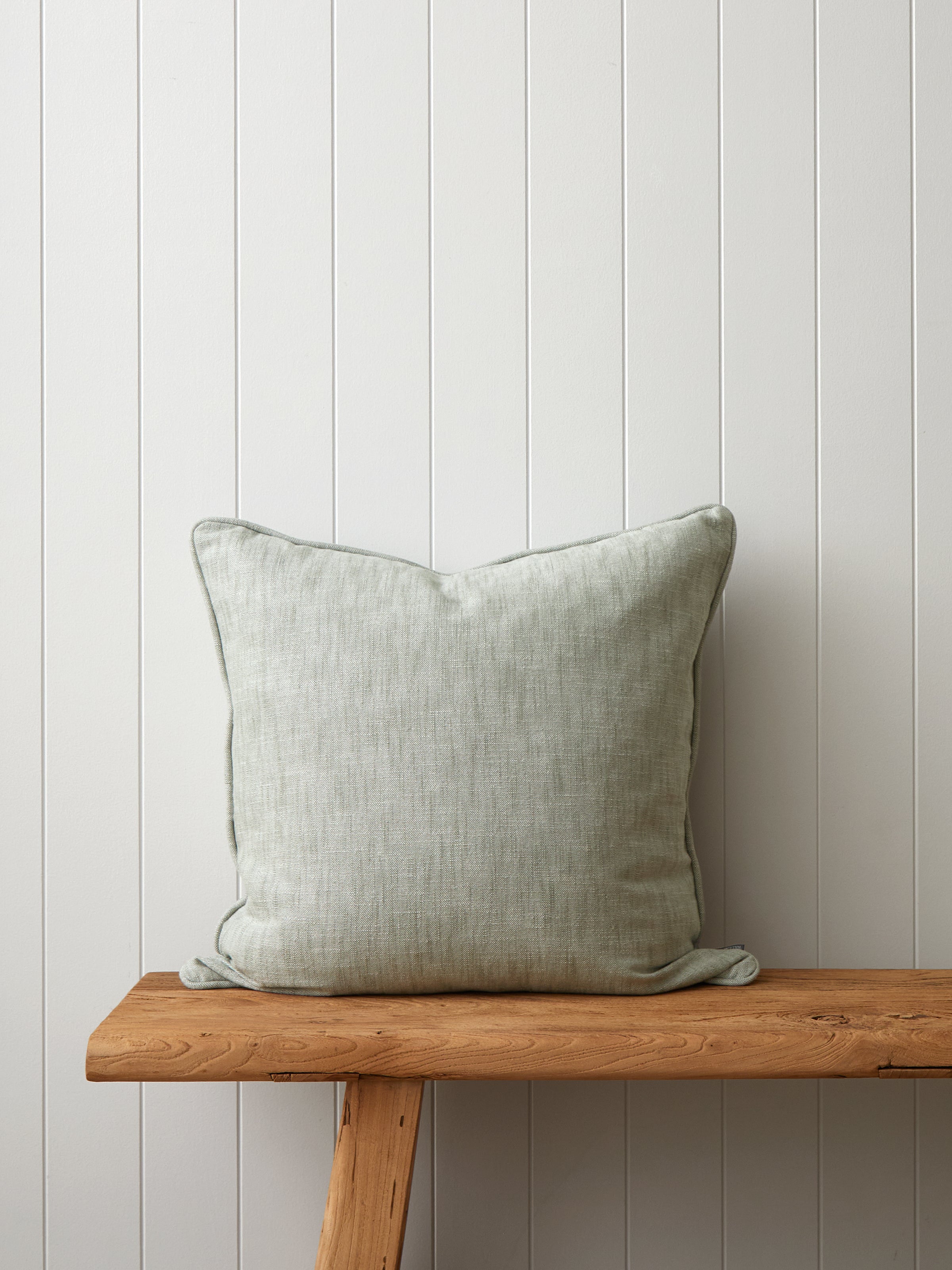 Elm Large Square Cushion Cover | Sage-1