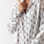 Eloise Organic Cotton Knit Nightshirt | Floral-2