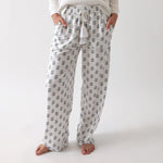 Eloise Organic Cotton Knit PJ Pants | Floral-1