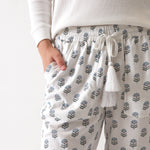 Eloise Organic Cotton Knit PJ Pants | Floral-2