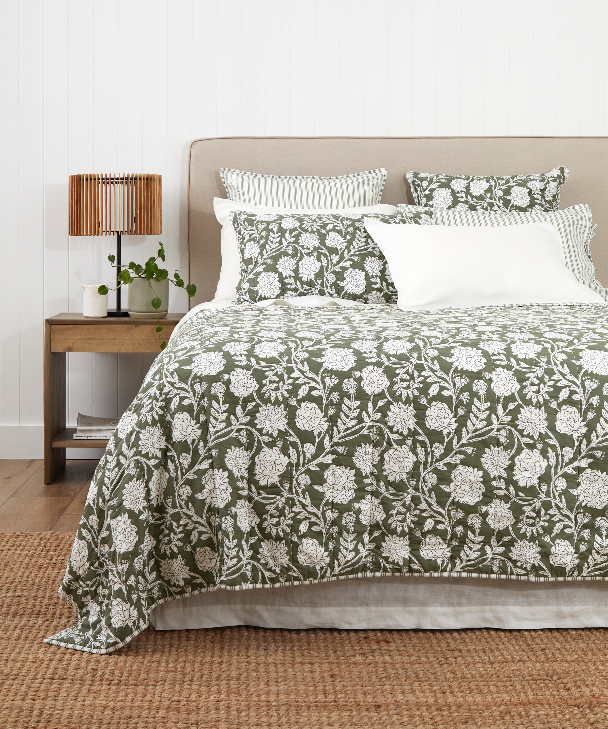 Elora Quilt | Green Floral-1