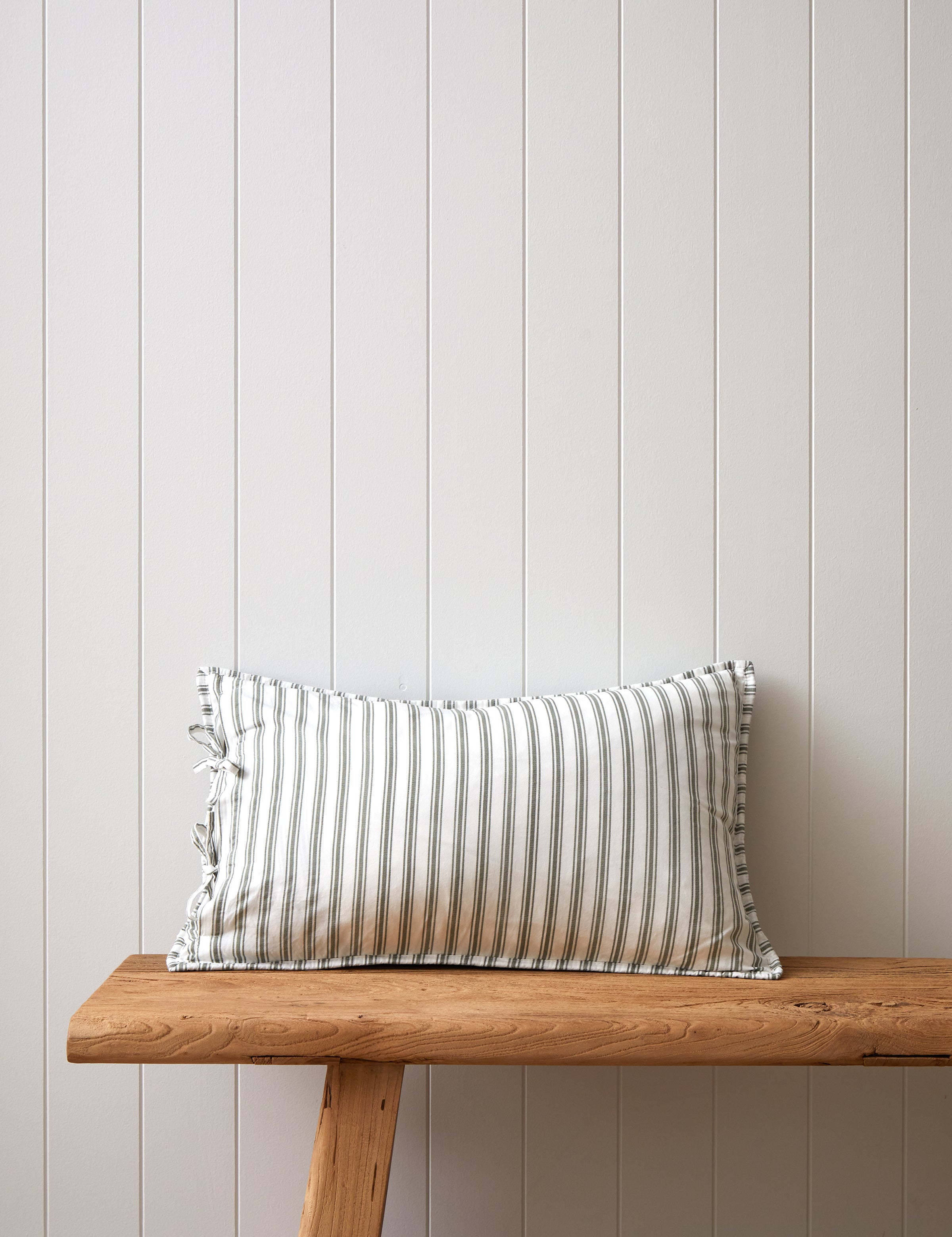 Elora Rectangle Cushion Cover | Green Floral-3