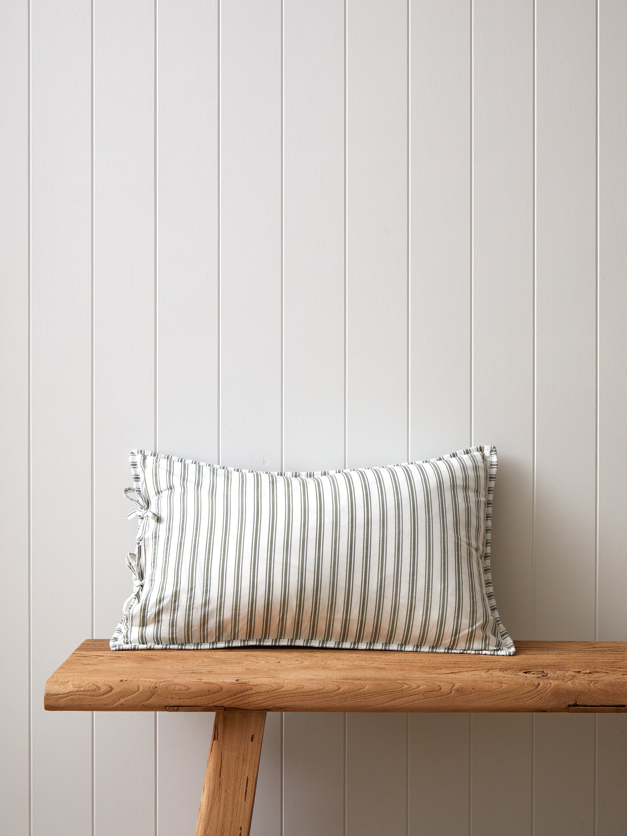 Elora Rectangle Cushion Cover | Green Floral-3