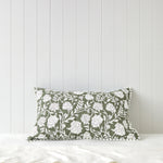 Elora Standard Pillowcase | Green Floral-1