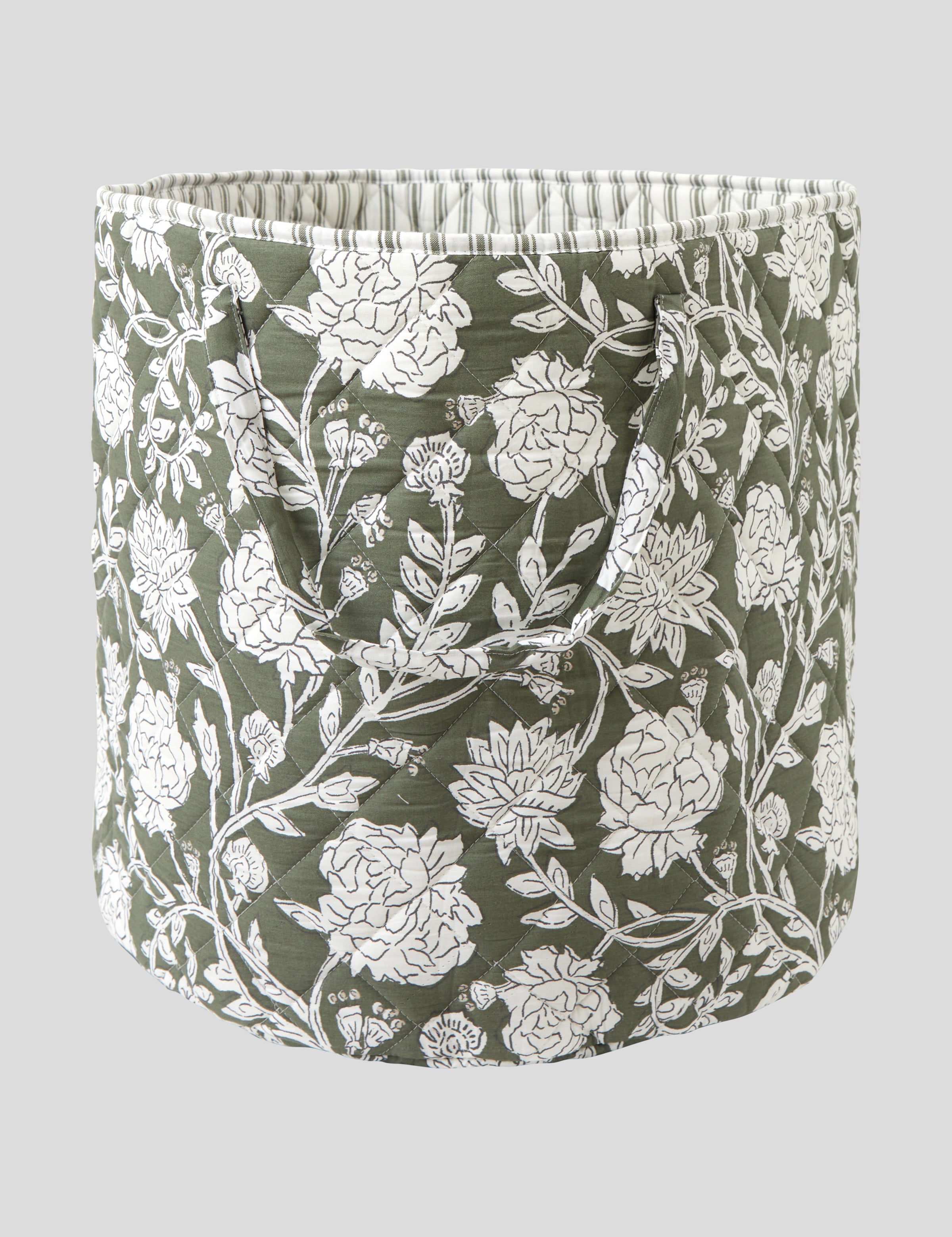 Elora Storage Bag | Green Floral-1