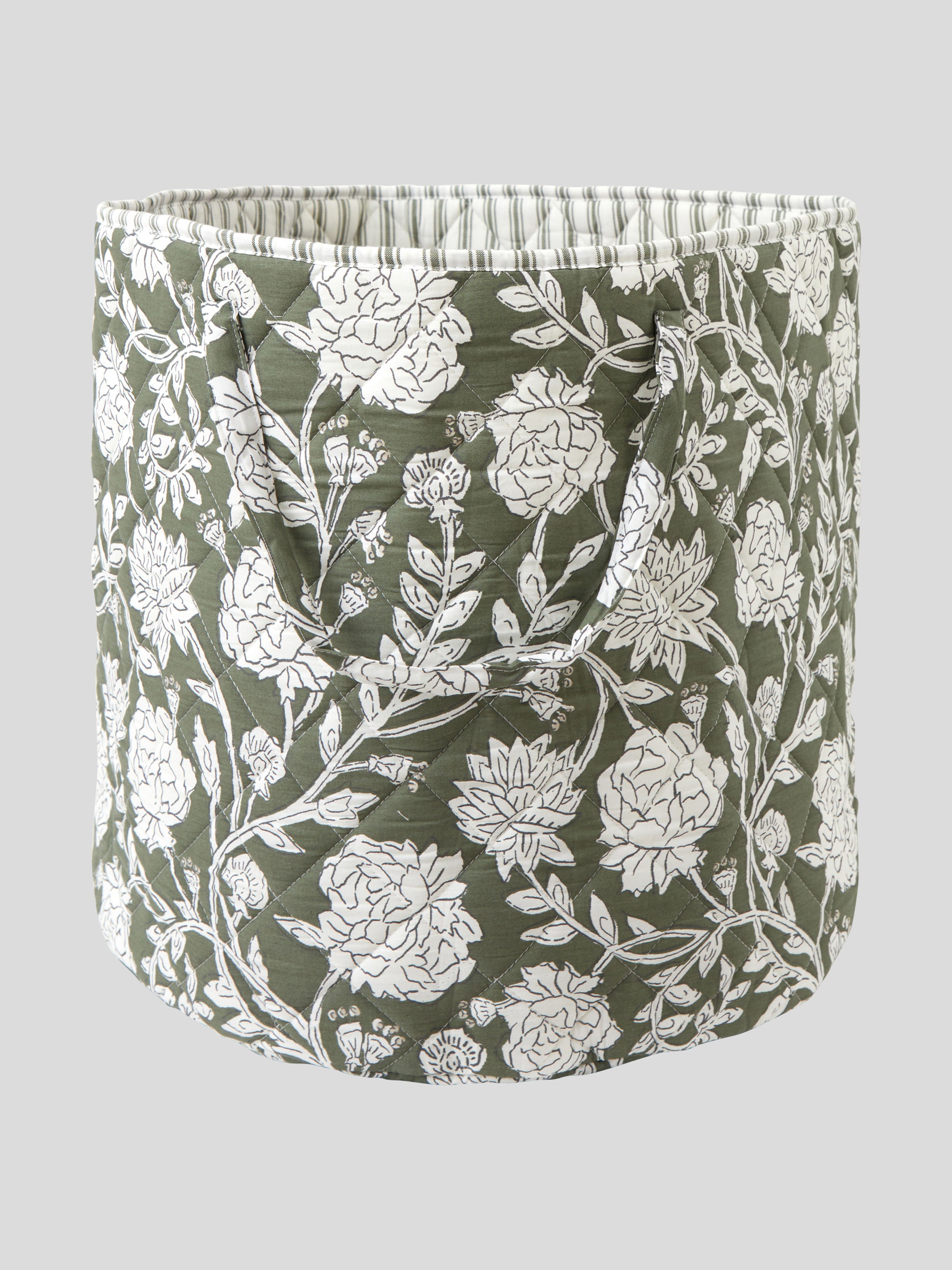 Elora Storage Bag | Green Floral-1