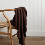 Entwine Cotton Throw | Cocoa-1