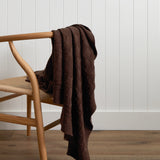 Entwine Cotton Throw | Cocoa-1