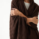 Entwine Cotton Throw | Cocoa-2