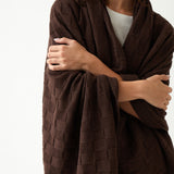 Entwine Cotton Throw | Cocoa-2