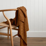 Entwine Cotton Throw | Ginger-1