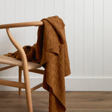 Entwine Cotton Throw | Ginger-1