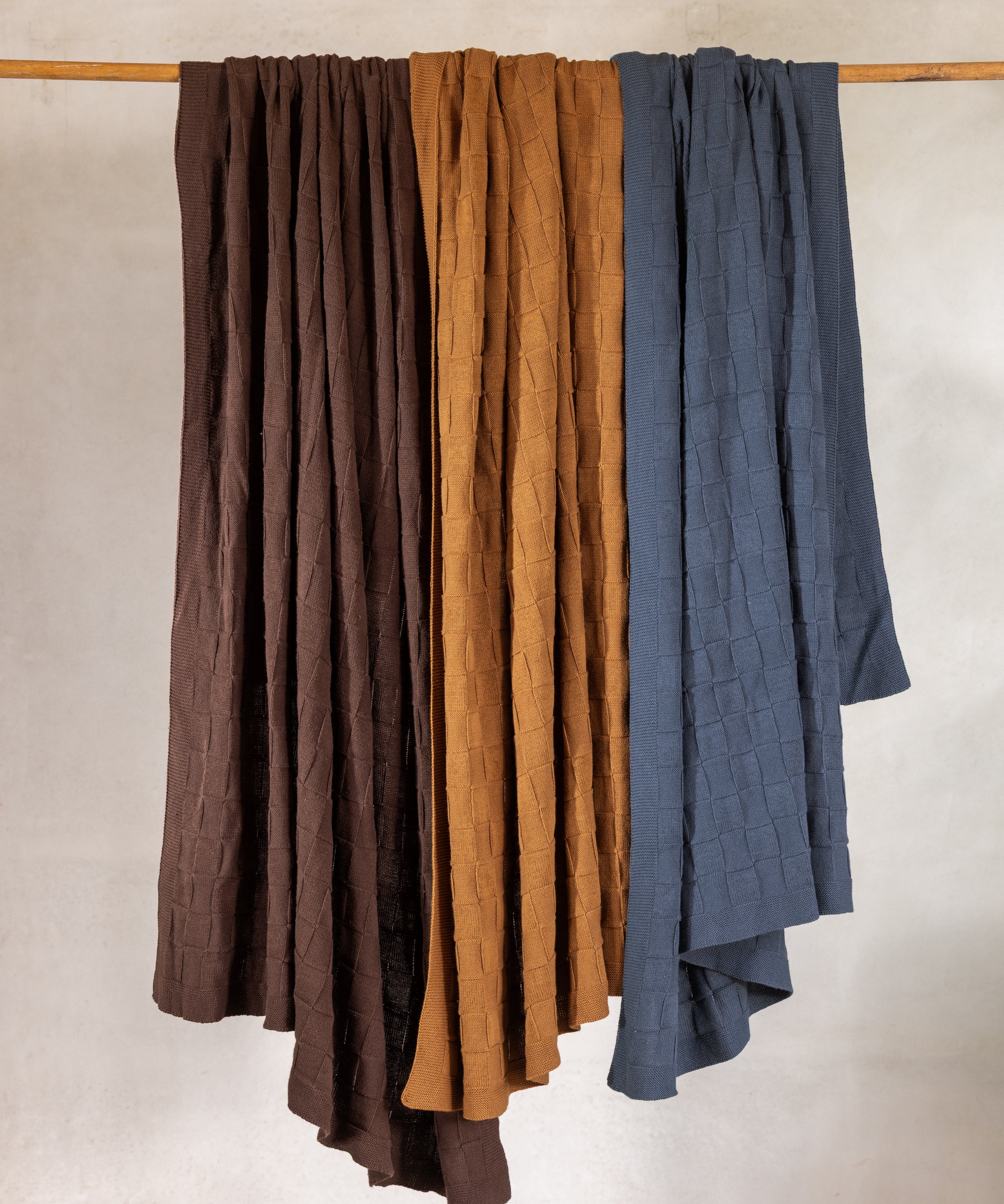 Entwine Cotton Throw | Ginger-3