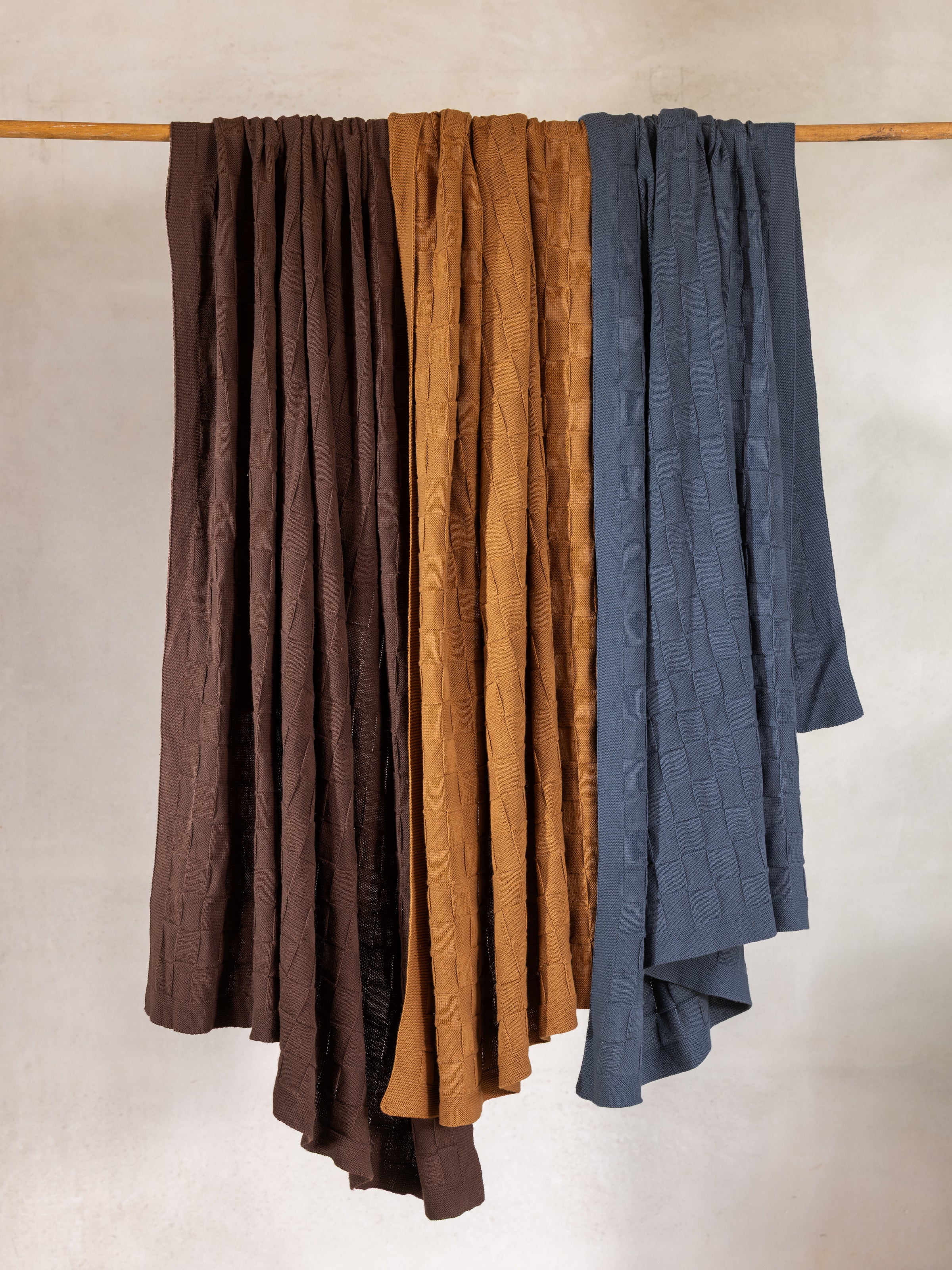 Entwine Cotton Throw | Ginger-3