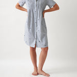 Esme Nightshirt | Blue Stripe-1