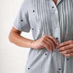 Esme Nightshirt | Blue Stripe-2