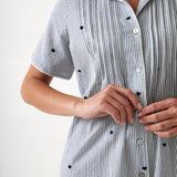 Esme Nightshirt | Blue Stripe-2