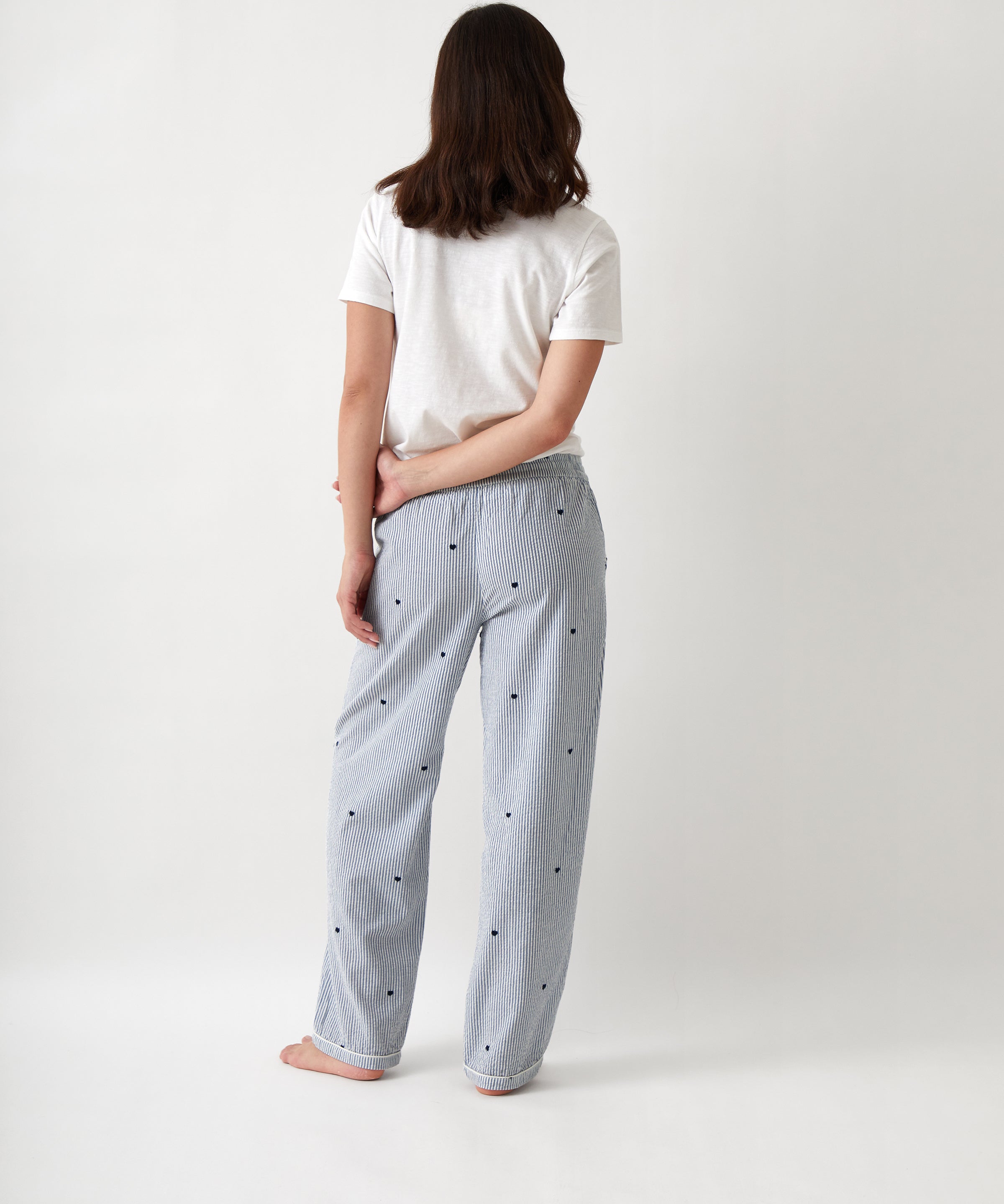Esme PJ Pants | Blue Stripe-3
