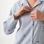 Esme PJ Shirt | Blue Stripe-2
