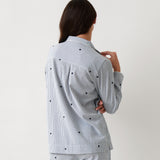 Esme PJ Shirt | Blue Stripe-3