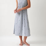 Esme Pintuck Nightie | Blue Stripe-1