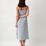 Esme Pintuck Nightie | Blue Stripe-4